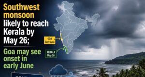 Southwest monsoon likely to reach Kerala by May 26; Goa may see onset in early June