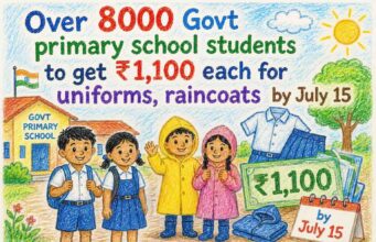 Over 8000 Govt primary school students to get ₹1,100 each for uniforms, raincoats by July 15