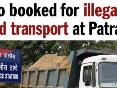 Two booked for illegal sand transport at Patradevi