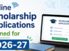 Online scholarship applications opened for 2026-27