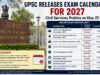 UPSC releases examination calendar for 2027