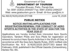 Tourism Department invites registrations for aero sports activities in Goa