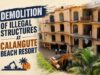 Demolition of illegal structures at Calangute Beach Resort commences