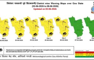 IMD issues yellow alert for Goa from June 3 to 6