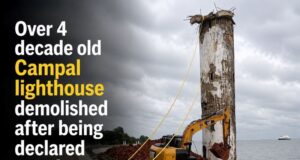 Over 4 decade old Campal lighthouse demolished after being declared unsafe