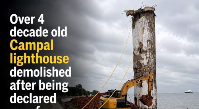 Over 4 decade old Campal lighthouse demolished after being declared unsafe