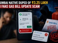 Mumbai native duped of ₹3.25 lakh in fake gas bill update scam