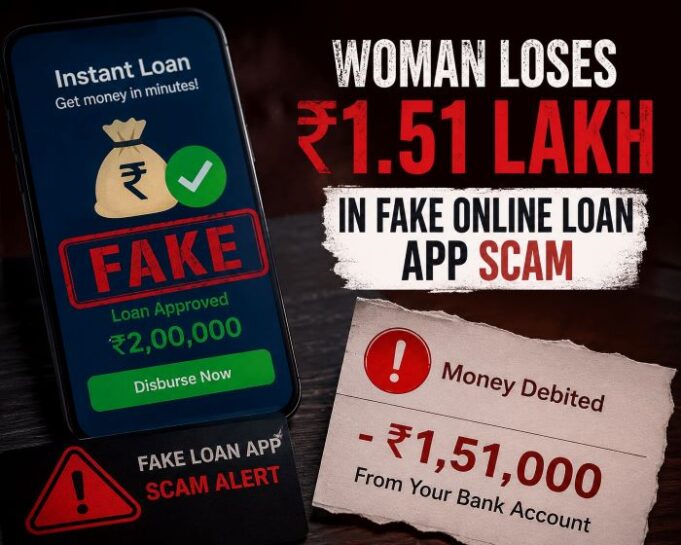 Raia woman loses ₹1.51 lakh in fake online loan app scam
