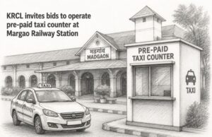 KRCL invites bids to operate pre-paid taxi counter at Madgaon station