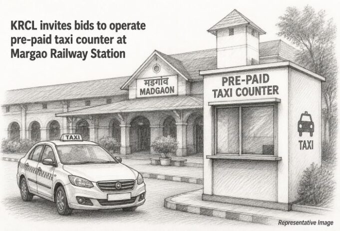 KRCL invites bids to operate pre-paid taxi counter at Madgaon station