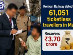 Konkan Railway detects 61,051 ticketless travellers in May, recovers ₹3.70 crore