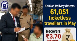 Konkan Railway detects 61,051 ticketless travellers in May, recovers ₹3.70 crore