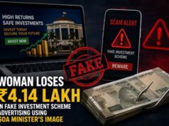 Woman loses ₹4.14 lakh in fake investment scheme advertising using Goa minister’s image