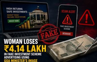 Woman loses ₹4.14 lakh in fake investment scheme advertising using Goa minister’s image