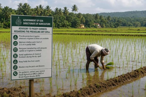 Agriculture department issues dry spell advisory for paddy farmers