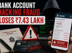 Keri resident loses ₹7.43 lakh in bank account hacking fraud
