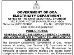 Electricity Dept issues notice withdrawing excess penalties