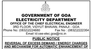 Electricity Dept issues notice withdrawing excess penalties