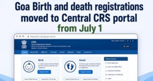 Goa Birth and death registrations moved to Central CRS portal from July 1