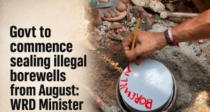 Govt to commence sealing illegal borewells from August: WRD Minister