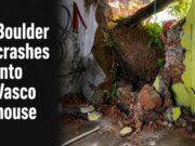 Boulder crashes into Vasco house after landslide; no injuries