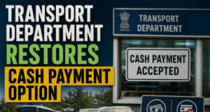 Transport Department restores cash payment option
