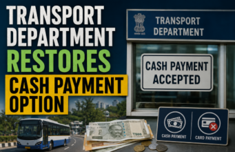 Transport Department restores cash payment option