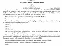 Goa to roll out Deposit Refund Scheme for liquor and liquor-based commodities in Phase I from Sept 1