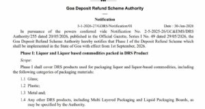 Goa to roll out Deposit Refund Scheme for liquor and liquor-based commodities in Phase I from Sept 1