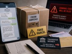 Agacaim woman loses ₹1.67 lakh in fake parcel scam