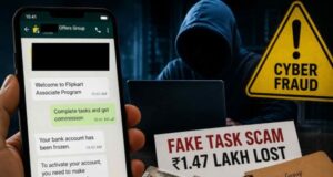 Woman duped of ₹1.47 lakh in fake Flipkart task scam