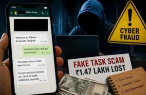 Woman duped of ₹1.47 lakh in fake Flipkart task scam