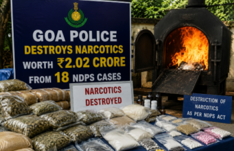 Goa Police destroys narcotics worth ₹2.02 crore from 18 NDPS cases
