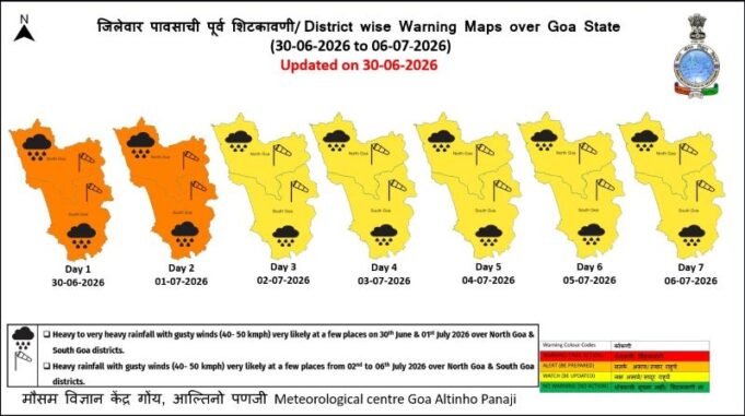 IMD issues Orange Alert for June 30 & July 1