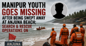 Manipur youth goes missing after being swept away at Anjuna Beach; search & rescue operations on