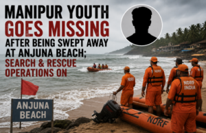 Manipur youth goes missing after being swept away at Anjuna Beach; search & rescue operations on