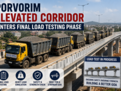Porvorim Elevated Corridor Enters Final Load Testing Phase