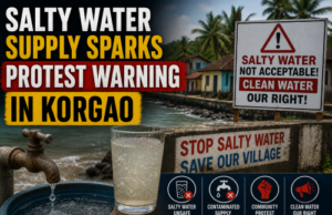 Salty water supply sparks protest warning in Korgao