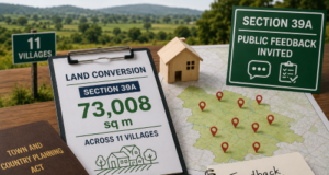 TCP invites feedback on conversion of 73,008 sq m land under 39A across 11 villages