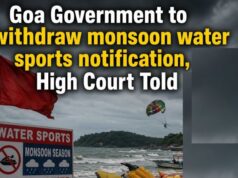 Government to withdraw monsoon water sports notification, HC told