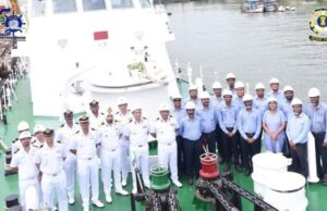 Goa Shipyard Hands Over Indigenous Fast Patrol Vessel ICGS Ajit