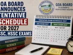 Goa Board announces tentative schedule for 2027 SSC, HSSC exams