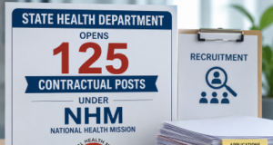 State Health Department opens 125 contractual posts under NHM