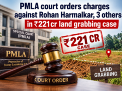 PMLA court orders charges against Rohan Harmalkar, 3 others in ₹221cr land grabbing case