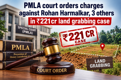 PMLA court orders charges against Rohan Harmalkar, 3 others in ₹221cr land grabbing case