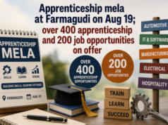 Apprenticeship mela at Farmagudi on Aug 19; over 400 apprenticeship and 200 job opportunities on offer