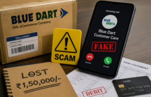 Woman loses ₹1.5 lakh in Blue Dart customer care impersonation scam