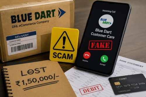 blue dart scam