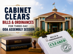 Cabinet clears Bills & Ordinances for three-day Goa Assembly session
