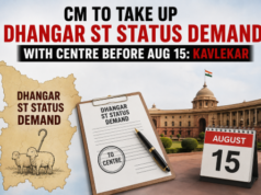 CM to take up Dhangar ST status demand with Centre before Aug 15: Kavlekar